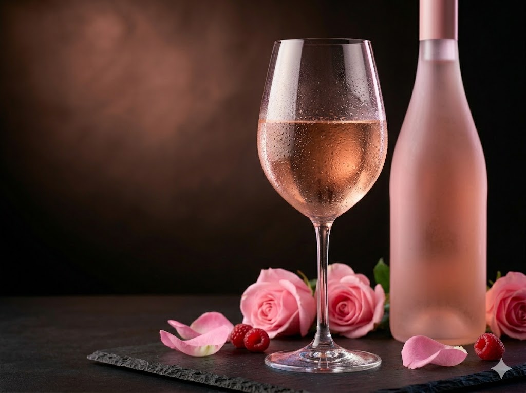 Rose — Glass at AXUM Restaurant Leeds